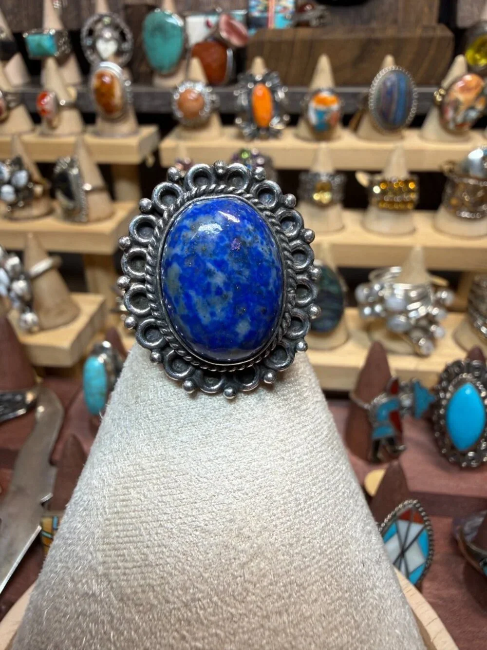 Sterling silver Lapis ring